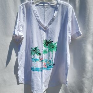 Woman Within Island tee shirt